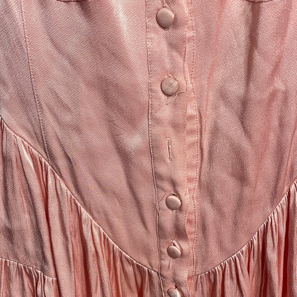 Vanessa Mooney Peach Button-Down Blouse - Picture 2 of 4